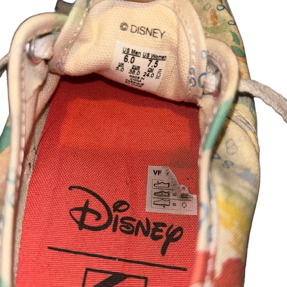 VANS x DISNEY The Little Mermaid Princess Ariel Sneakers Size 7.5 - Picture 6 of 6
